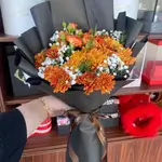 Mini Orange Flower Bouquet